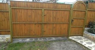 Купить распашные ворота деревянные Дагестанские Огни, цена от 2709 руб.