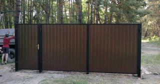 Купить распашные ворота из профнастила Дагестанские Огни, цена от 2709 руб.